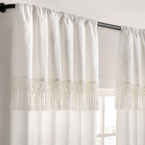 Light Filtering Curtain 50"×108" One Panel Mercantile Drop Cloth - Picture 3 of 10